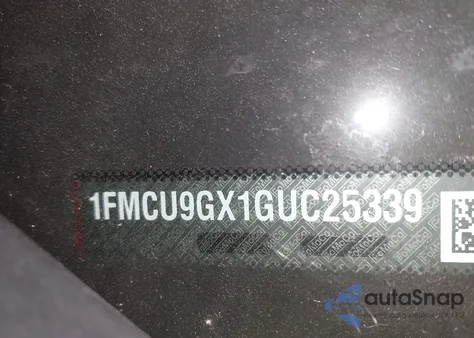 2016 Ford Escape Se из США, поврежденный, VIN 1FMCU9GX1GUC25339